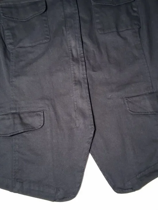 Torrid Size 3 Military Style Jacket Plus Size 3X Army Stretch Twill Black New - Picture 9 of 16